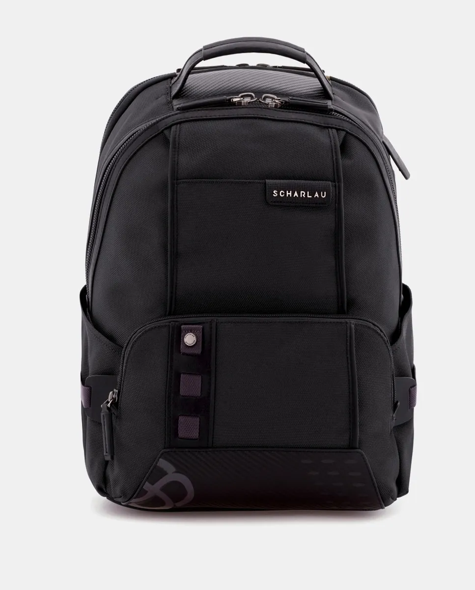 Мужской рюкзак из черной ткани Scharlau, черный
Мужской рюкзак из черной ткани Scharlau, черный