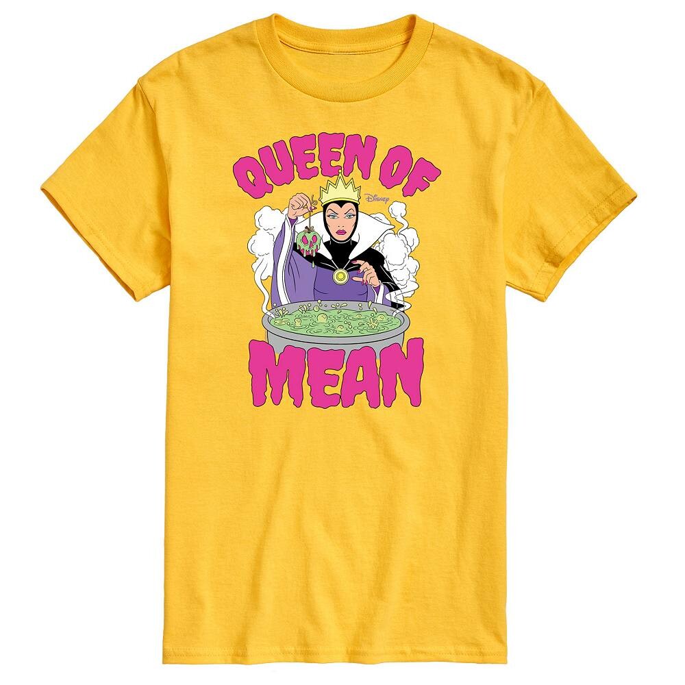 Мужская футболка Disney Villains Snow White Evil Queen с рисунком Queen Of Mean, желтый 
Мужская футболка Disney Villains Snow White Evil Queen с рисунком Queen Of Mean, желтый