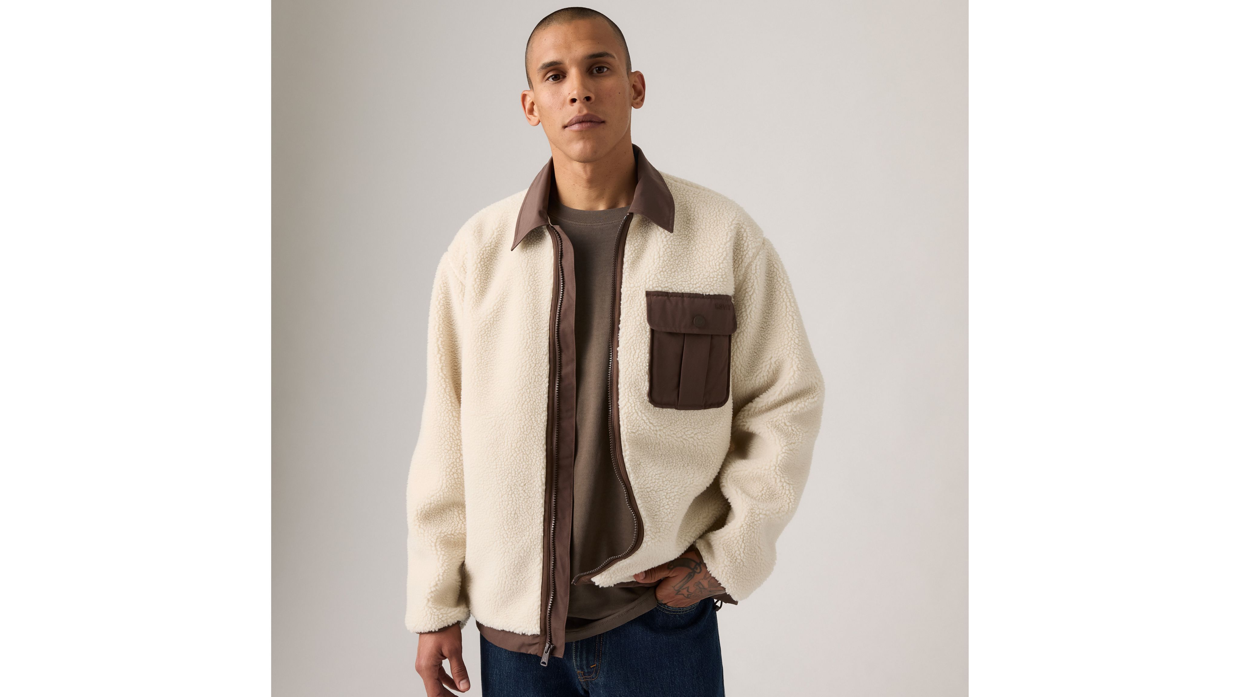 Куртка Joonie Sherpa Levi's, Oatmeal - White
Куртка Joonie Sherpa Levi's, Oatmeal - White