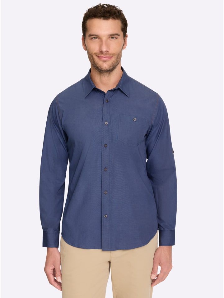 Рубашка с длинными рукавами дымчато-синего цвета WITT WEIDEN
Рубашка с длинными рукавами дымчато-синего цвета WITT WEIDEN