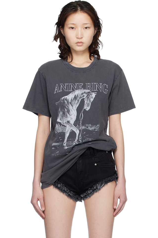 Anine Bing Футболка с изображением черной лилии и лошади, Черный, Anine Bing Футболка с изображением черной лилии и лошади
Anine Bing Футболка с изображением черной лилии и лошади, Черный, Anine Bing Футболка с изображением черной лилии и лошади