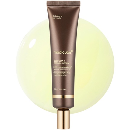 Глубоко восстанавливающая сыворотка для лица с ретинолом и бакучиолом - против старения Medicube
Глубоко восстанавливающая сыворотка для лица с ретинолом и бакучиолом - против старения Medicube