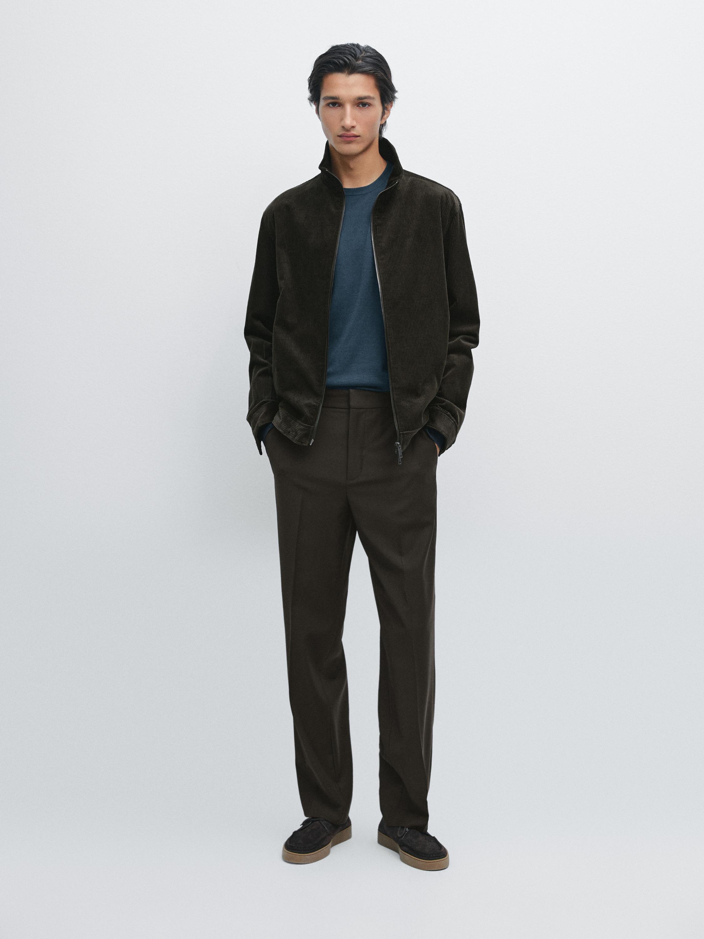 Вельветовая куртка с высоким воротом Massimo Dutti, коричневый
Вельветовая куртка с высоким воротом Massimo Dutti, коричневый