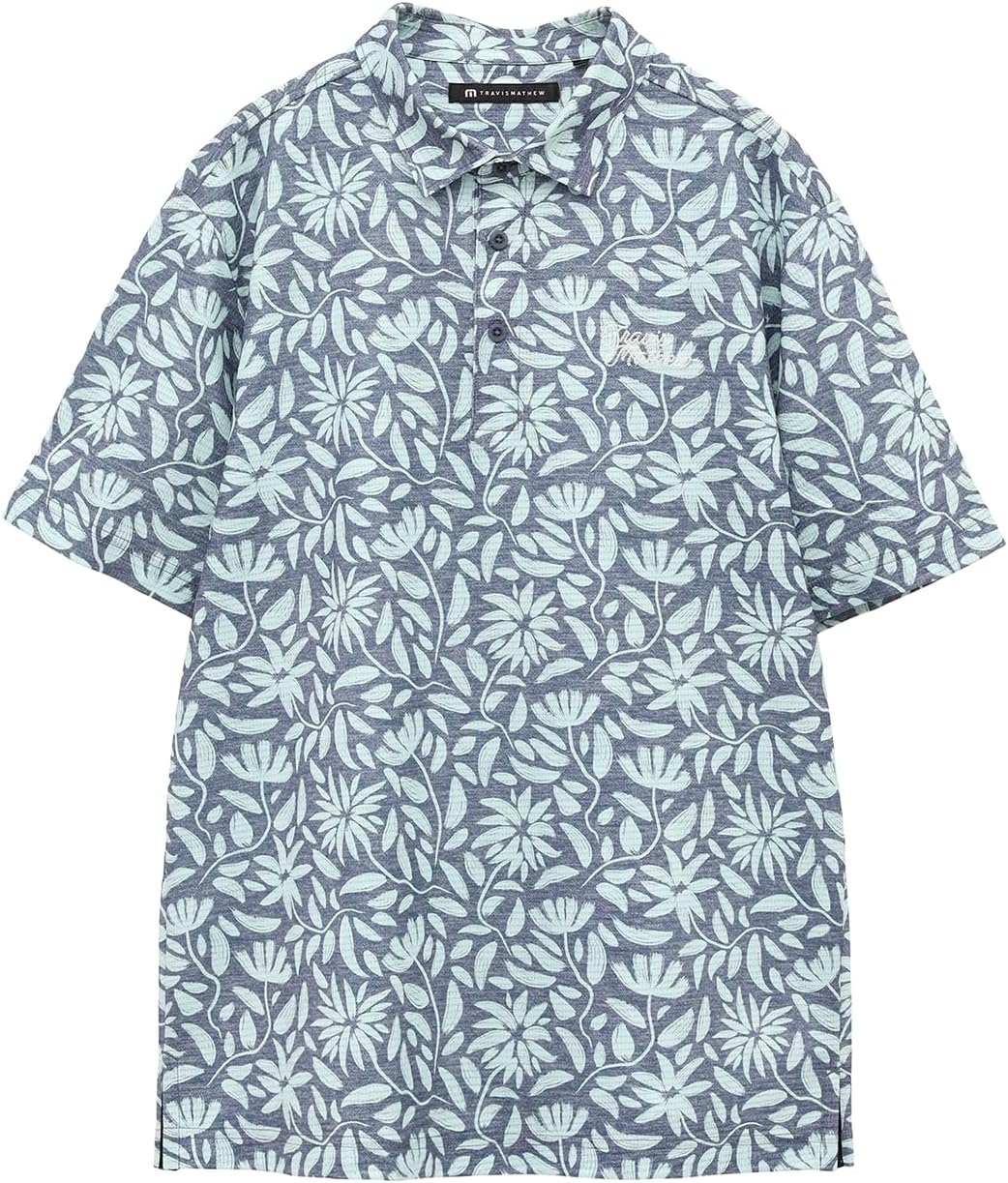 Мужская рубашка-поло с коротким рукавом (влагоотводящая, быстросохнущая, с цветочным принтом) / для гольфа / 7AL028 Travis Mathew
Мужская рубашка-поло с коротким рукавом (влагоотводящая, быстросохнущая, с цветочным принтом) / для гольфа / 7AL028 Travis Mathew