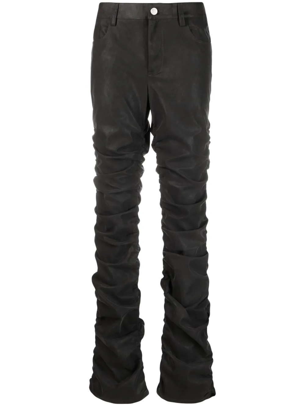 Брюки из веганской кожи со сборками Misbhv, серый
Брюки из веганской кожи со сборками Misbhv, серый