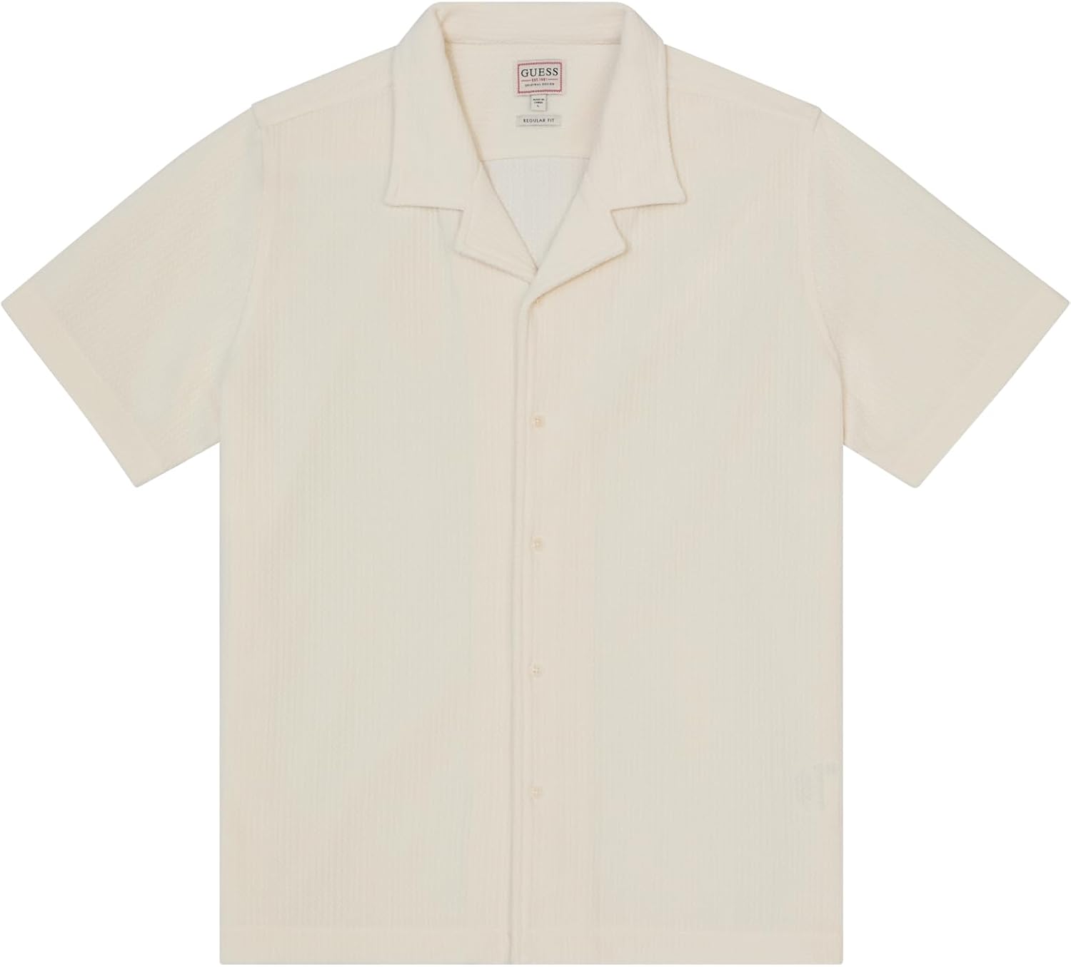 Мужская футболка GUESS Eco Baron с коротким рукавом, фактурная вязка, Pearl White
Мужская футболка GUESS Eco Baron с коротким рукавом, фактурная вязка, Pearl White