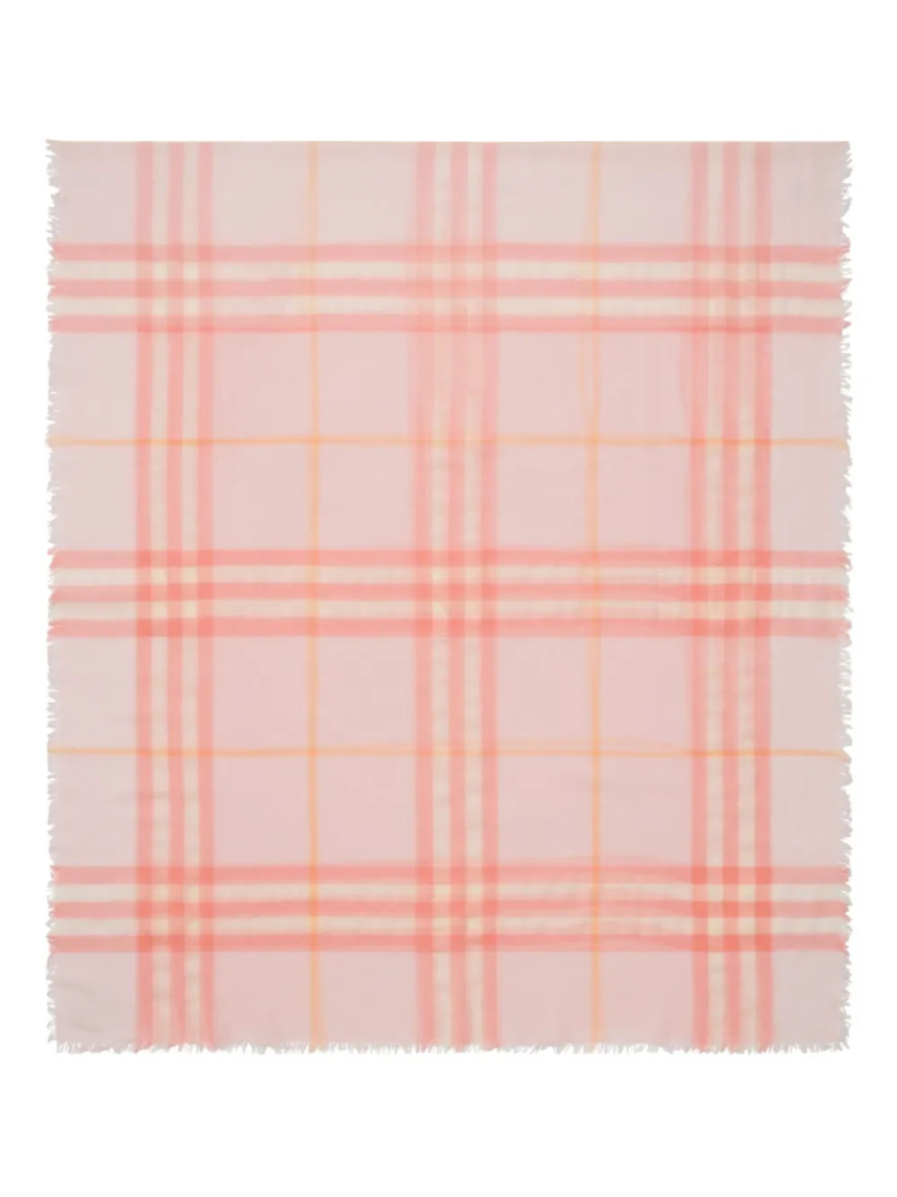 Шерстяной шарф в клетку Burberry, розовый 
Шерстяной шарф в клетку Burberry, розовый