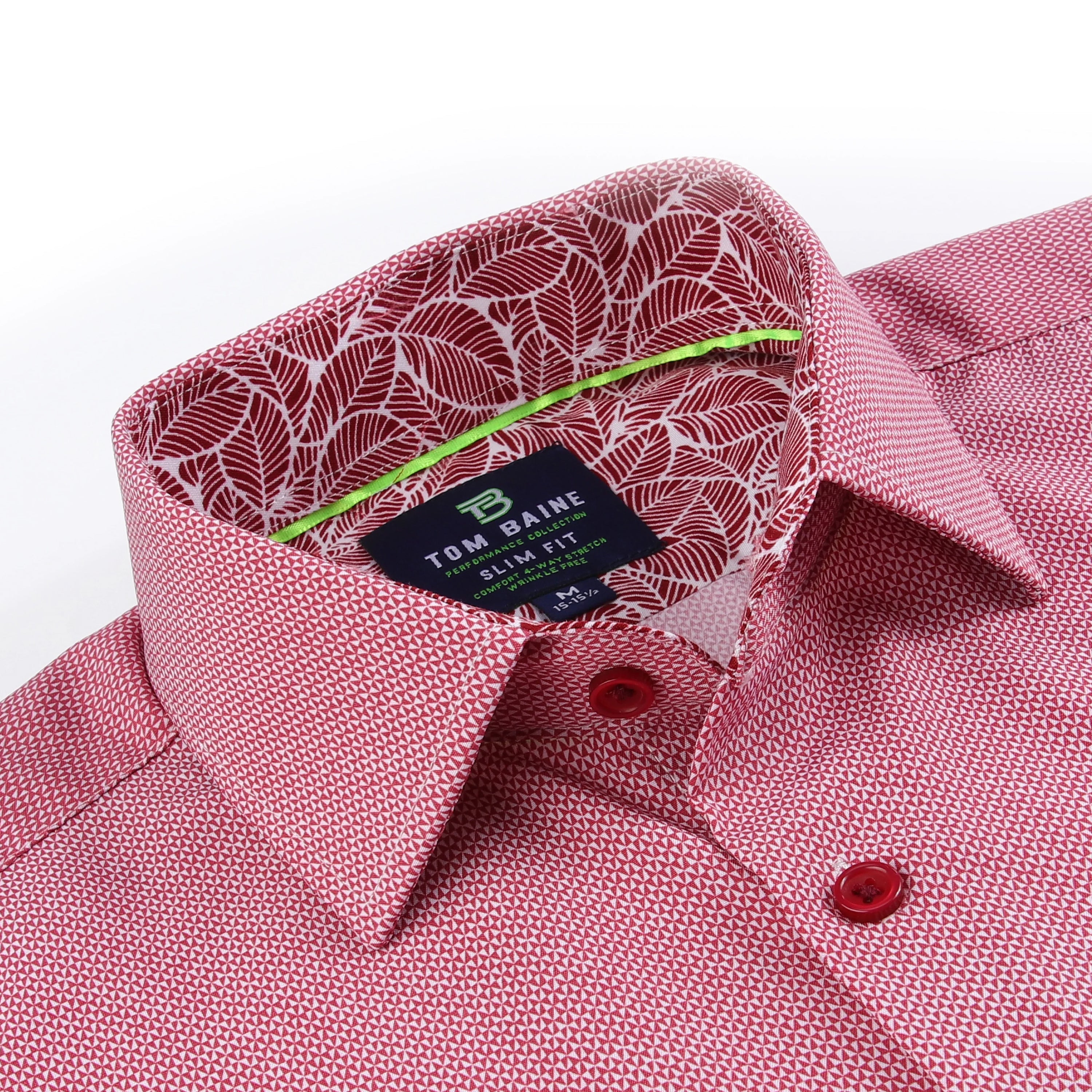 Tom Baine Slim Fit Performance Мужская рубашка с длинным рукавом, красный
Tom Baine Slim Fit Performance Мужская рубашка с длинным рукавом, красный