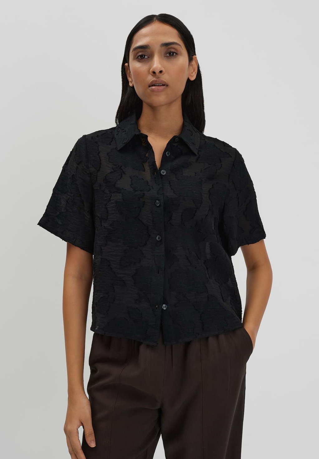 Блузка на пуговицах LOOSE FIT FLORAL DESIGN someday., черный
Блузка на пуговицах LOOSE FIT FLORAL DESIGN someday., черный