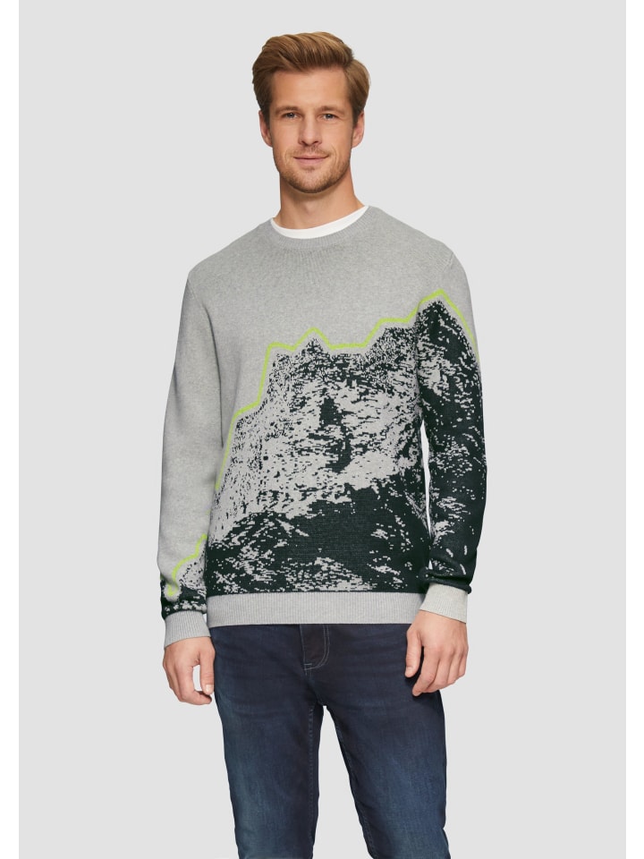 Вязаный свитер s.Oliver, серый 
Вязаный свитер s.Oliver, серый