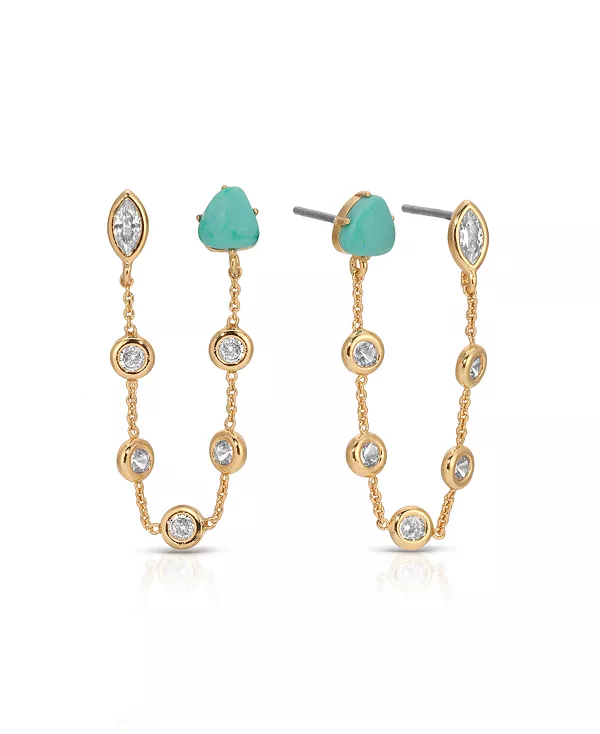 Двойные серьги-гвоздики с бирюзой Ettika, gold
Двойные серьги-гвоздики с бирюзой Ettika, gold