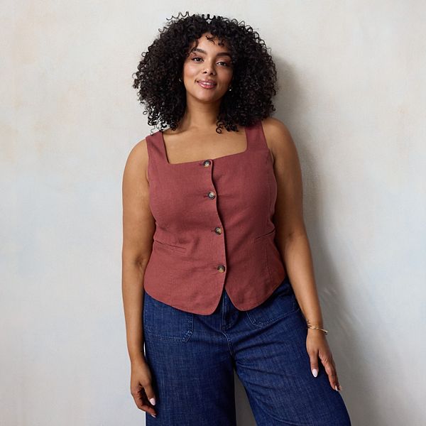 Топ с тонкими бретелями и квадратным вырезом Plus size Lc Lauren Conrad
Топ с тонкими бретелями и квадратным вырезом Plus size Lc Lauren Conrad