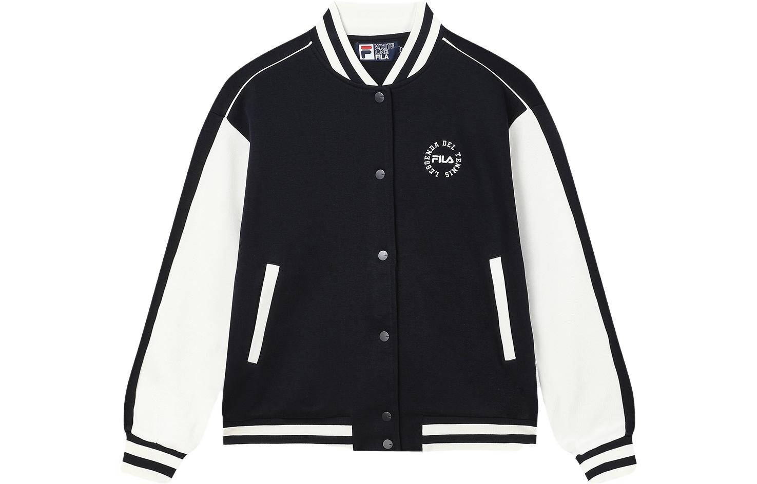 Бейсбольная майка женская темно-синяя Fila
Бейсбольная майка женская темно-синяя Fila