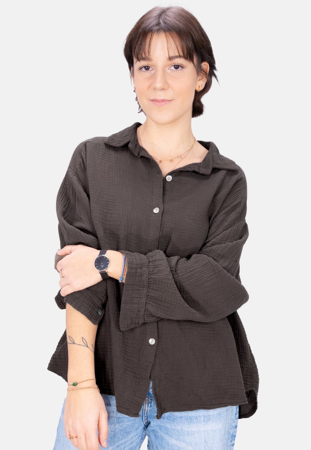 Блузка-рубашка SASHA OVERSIZED Seasons Of April, цвет mokka
Блузка-рубашка SASHA OVERSIZED Seasons Of April, цвет mokka