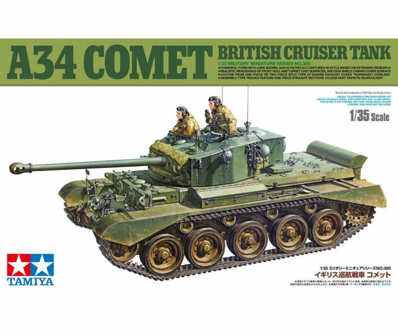 Пластиковая модель британского крейсерского танка A34 Comet 1/35. Tamiya
Пластиковая модель британского крейсерского танка A34 Comet 1/35. Tamiya