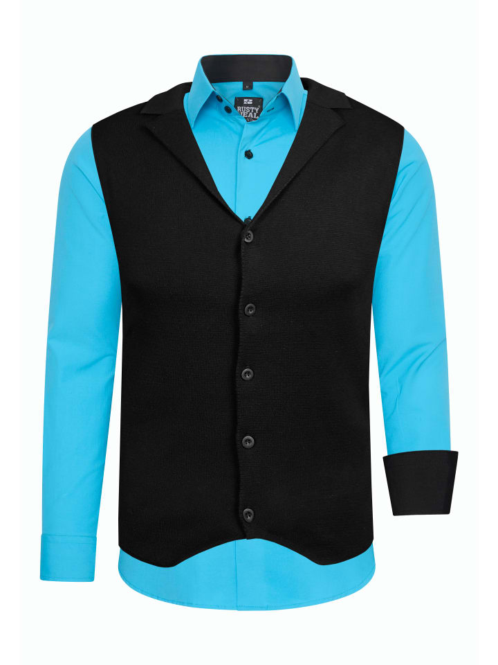 Rusty Neal Комплект из двух предметов: рубашка и жилет бирюзового цвета
Rusty Neal Комплект из двух предметов: рубашка и жилет бирюзового цвета