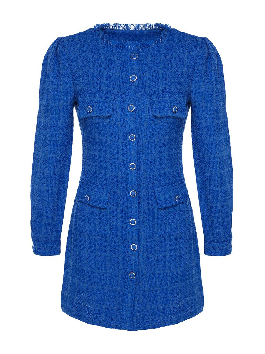 Платье-рубашка Trendyol, коабльтовый синий
Платье-рубашка Trendyol, коабльтовый синий