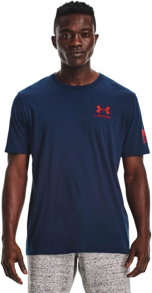 Новая мужская футболка Under Armour с флагом свободы, Academy Blue (409)/Red
Новая мужская футболка Under Armour с флагом свободы, Academy Blue (409)/Red