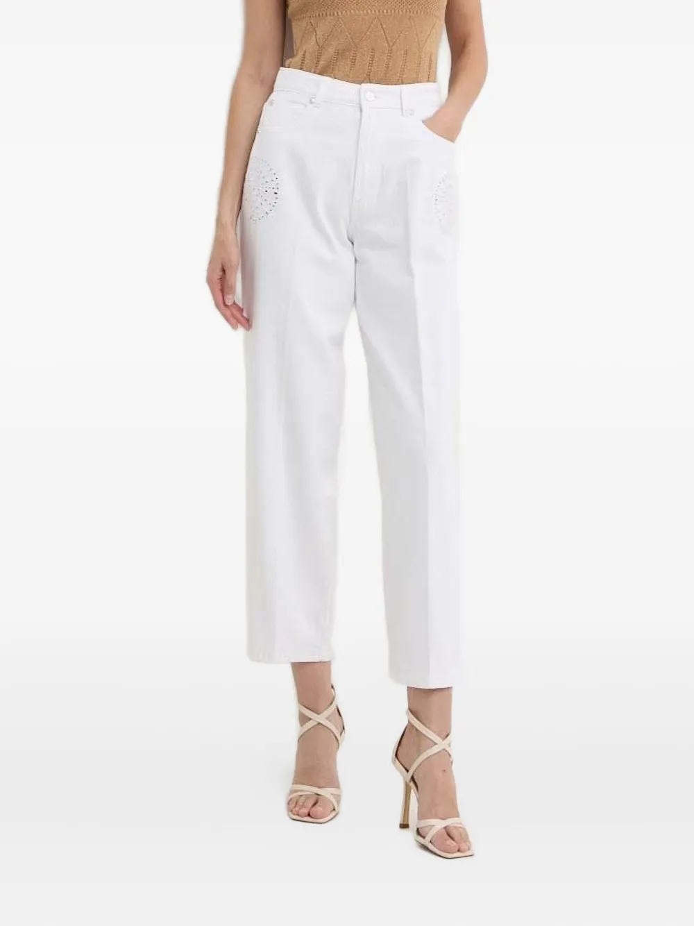 Джинсы с нашивкой-логотипом Silvian Heach, белый
Джинсы с нашивкой-логотипом Silvian Heach, белый