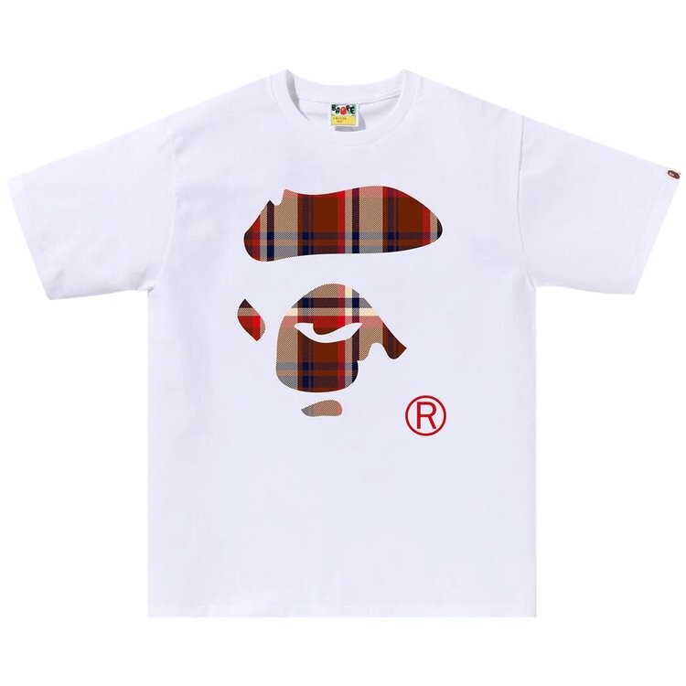 Футболка BAPE Check Ape Face 'White', белый 
Футболка BAPE Check Ape Face 'White', белый