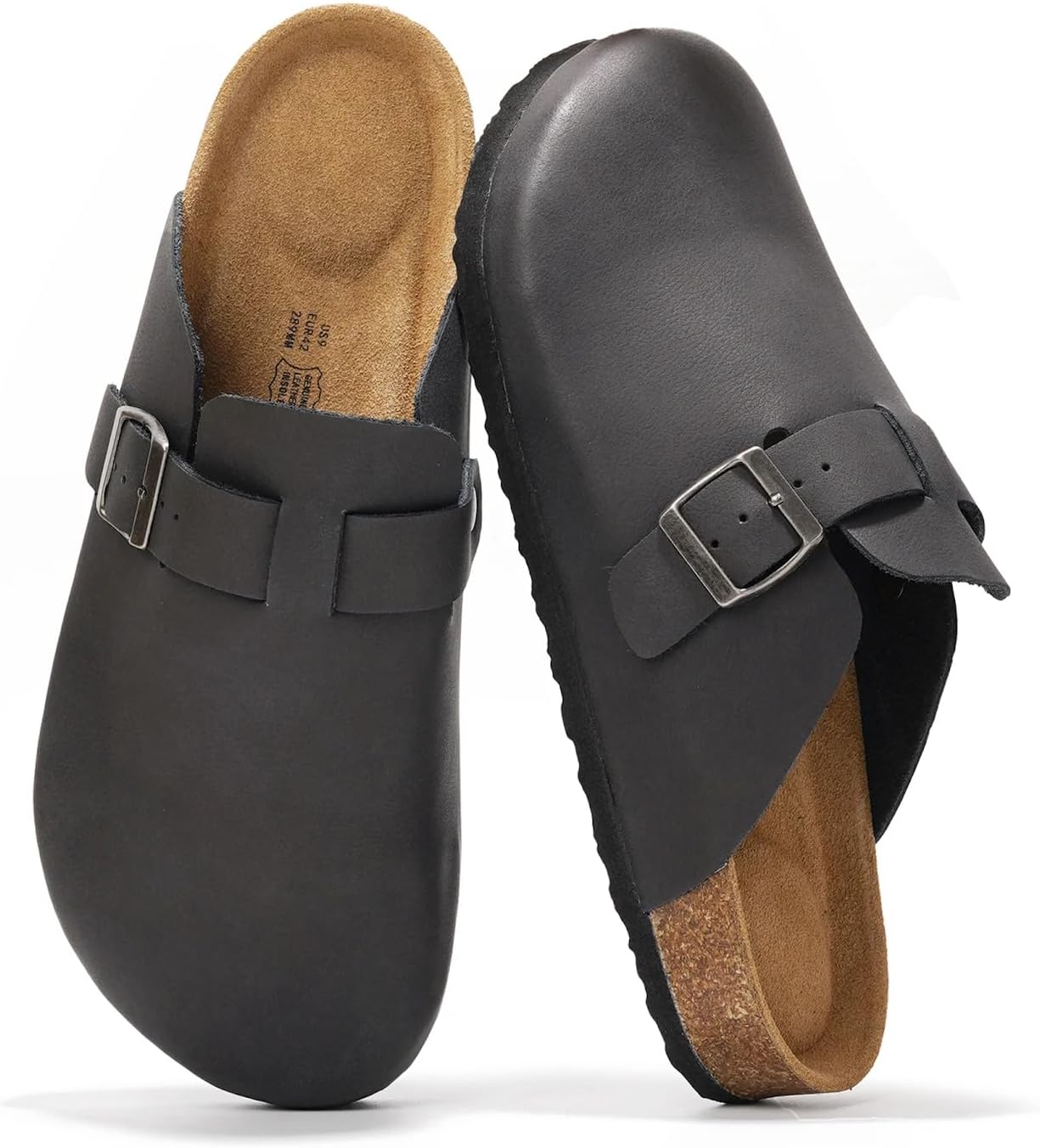 Мужские сабо Project Cloud - 100 натуральная кожа полного слоя, сабо с мемори-пеной для мужчин, поддержка свода стопы, пробковая стелька, противоскользящая подошва (Brooklyn), черный
Мужские сабо Project Cloud - 100 натуральная кожа полного слоя, сабо с мемори-пеной для мужчин, поддержка свода стопы, пробковая стелька, противоскользящая подошва (Brooklyn), черный