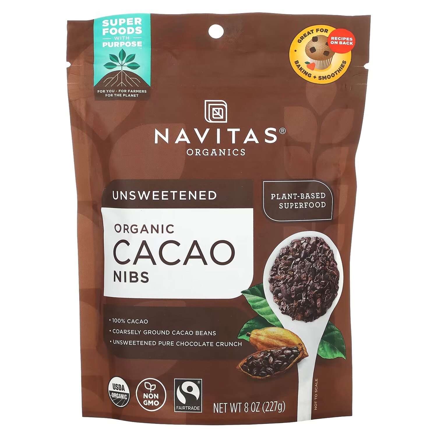Органические какао-бобы Navitas Organics, 227 г
Органические какао-бобы Navitas Organics, 227 г