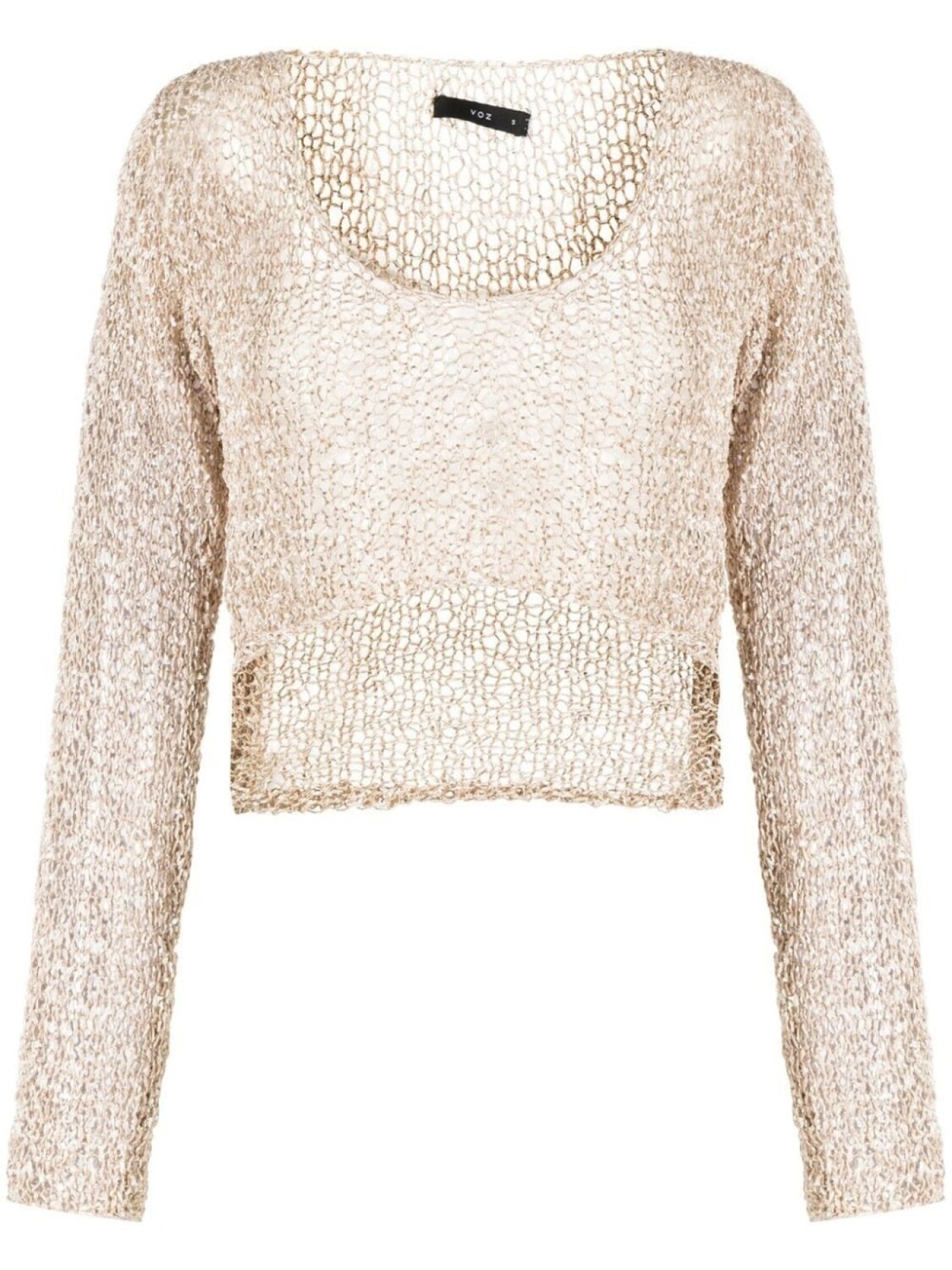 Voz укороченный джемпер крупной вязки, коричневый
Voz укороченный джемпер крупной вязки, коричневый