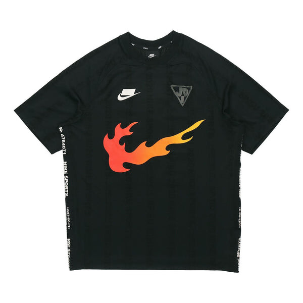 Футболка спортивная nsw flame logo print джерси Nike, черный 
Футболка спортивная nsw flame logo print джерси Nike, черный