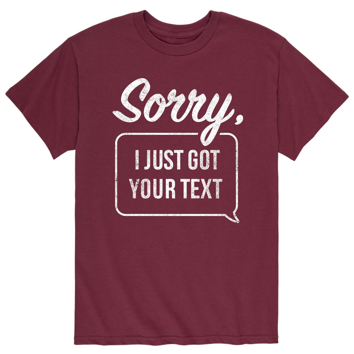 Мужская футболка Just Got Your Text Licensed Character
Мужская футболка Just Got Your Text Licensed Character