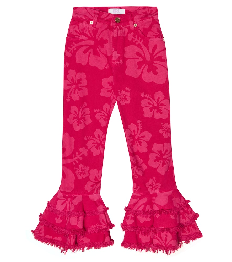 Джинсы клеш с цветочным принтом ERL Kids, Pink Hibiscus 1
Джинсы клеш с цветочным принтом ERL Kids, Pink Hibiscus 1