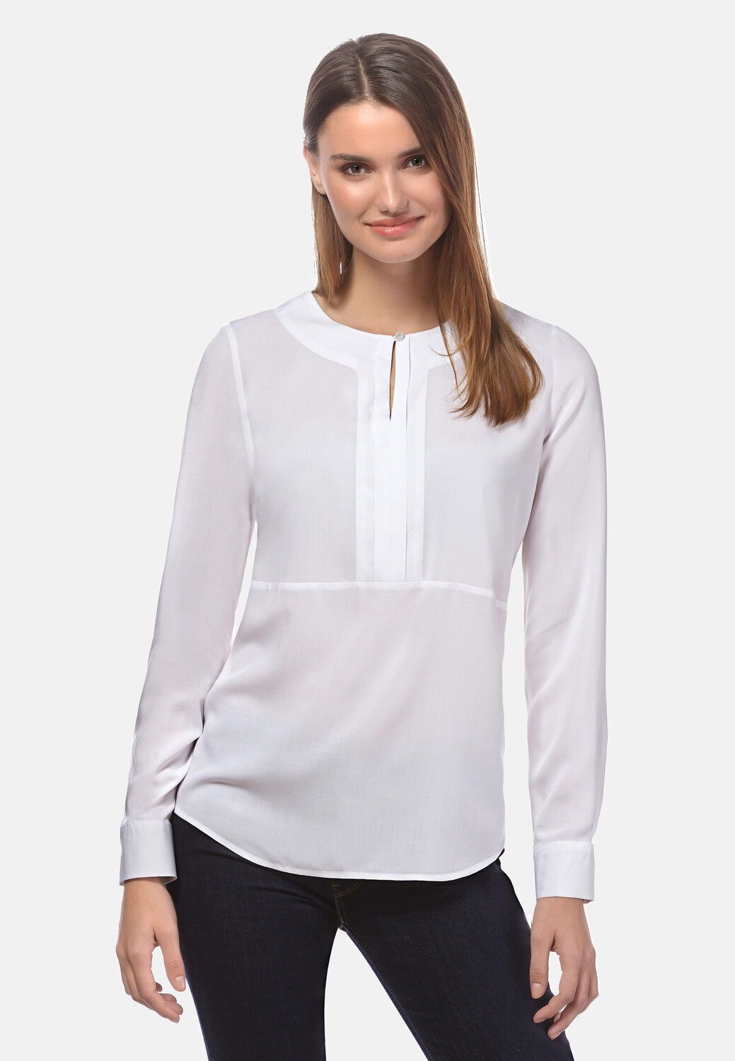 Блуза Vincenzo Boretti gerade geschnitten, белый
Блуза Vincenzo Boretti gerade geschnitten, белый