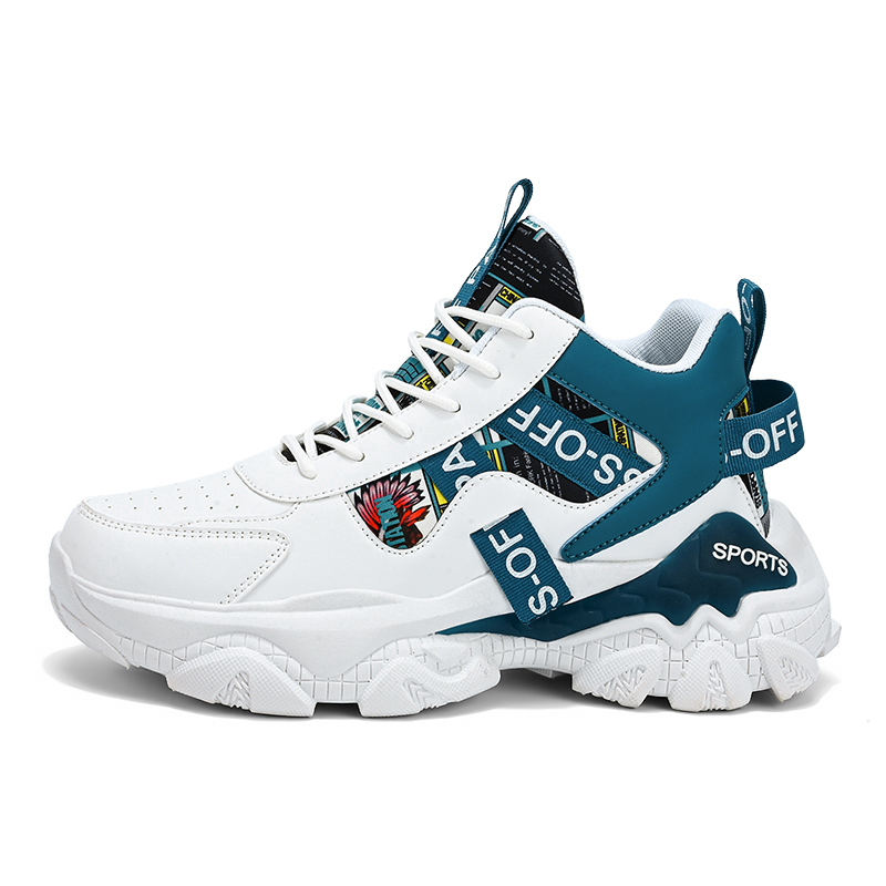 Boogie Bear Амортизирующие нескользящие высокие повседневные ботинки для мужчин с эффектом увеличения роста - бело-синие, цвет White Blue
Boogie Bear Амортизирующие нескользящие высокие повседневные ботинки для мужчин с эффектом увеличения роста - бело-синие, цвет White Blue