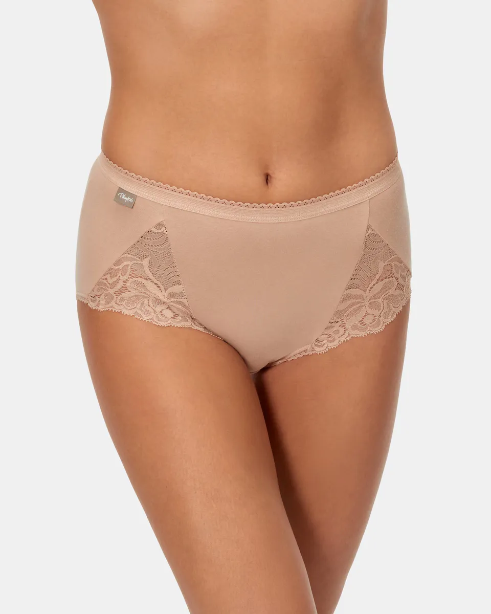 Комплект из двух трусиков из хлопка стрейч с высокой посадкой и кружевом Playtex, цвет Natural
Комплект из двух трусиков из хлопка стрейч с высокой посадкой и кружевом Playtex, цвет Natural