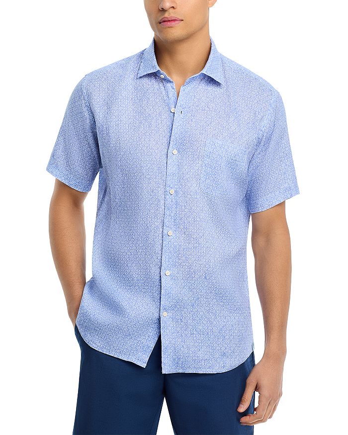 Шамплейн Льняная Рубашка с Коротким Рукавом на Пуговицах Peter Millar, синий
Шамплейн Льняная Рубашка с Коротким Рукавом на Пуговицах Peter Millar, синий