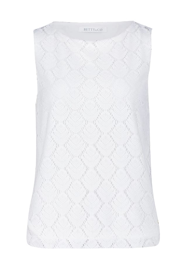 Рубашка с вырезом лодочкой Betty & Co, белый
Рубашка с вырезом лодочкой Betty & Co, белый