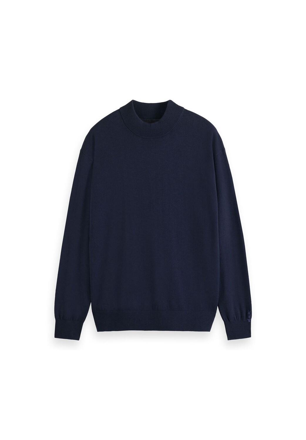 Мужской свитер — основной, с заниженной линией плеча, пуловер, однотонный SCOTCH & SODA, темно-синий
Мужской свитер — основной, с заниженной линией плеча, пуловер, однотонный SCOTCH & SODA, темно-синий