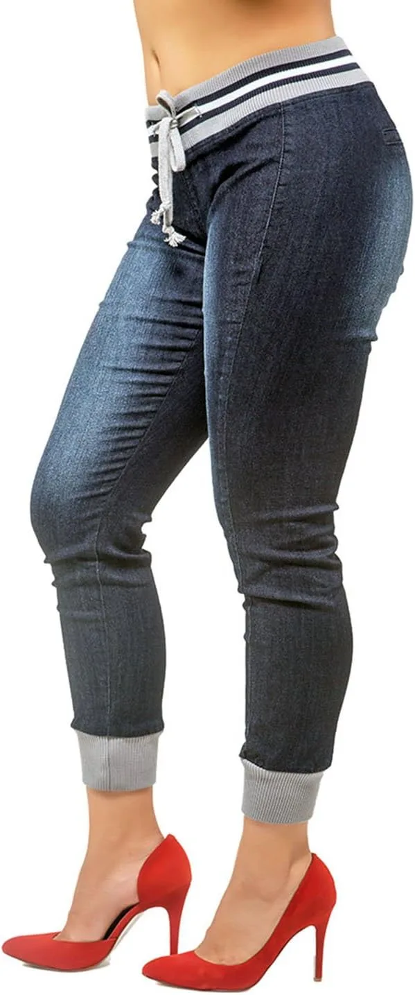 Poetic Justice джинсовые джоггеры для женщин с рифленым поясом
Poetic Justice джинсовые джоггеры для женщин с рифленым поясом