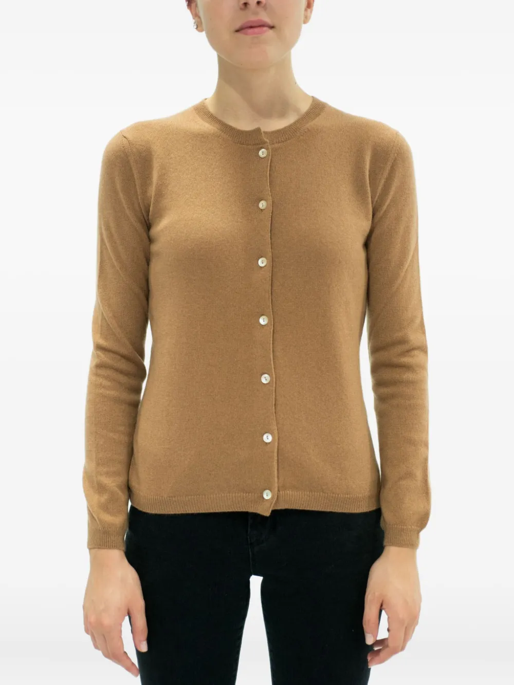 Кашемировый кардиган на пуговицах La Rose, коричневый
Кашемировый кардиган на пуговицах La Rose, коричневый