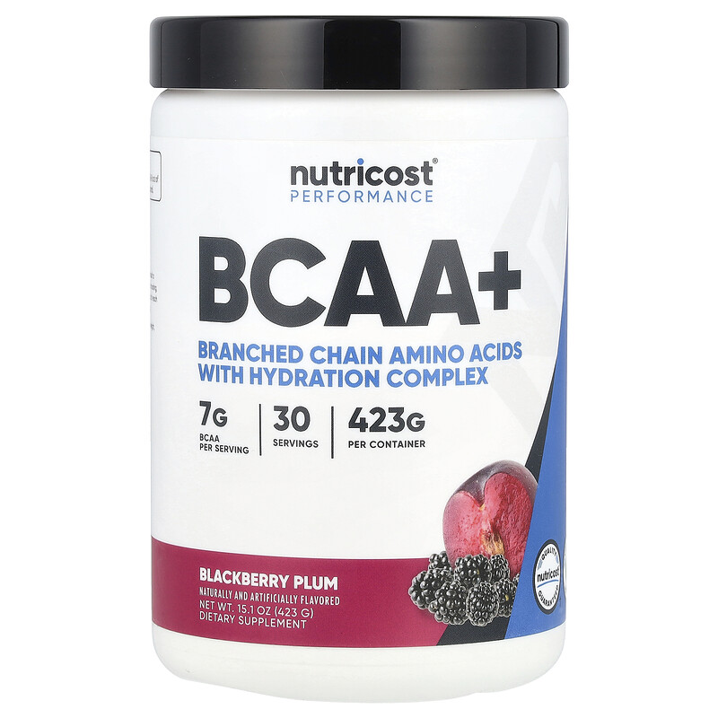 Nutricost, Performance, BCAA +, ежевика, 423 г (15,1 унции)
Nutricost, Performance, BCAA +, ежевика, 423 г (15,1 унции)