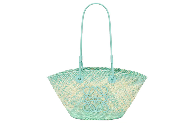 LOEWE Сумка через плечо Anagram Basket Iracap из пальмового волокна с кожей коровы, женская, mint green
LOEWE Сумка через плечо Anagram Basket Iracap из пальмового волокна с кожей коровы, женская, mint green