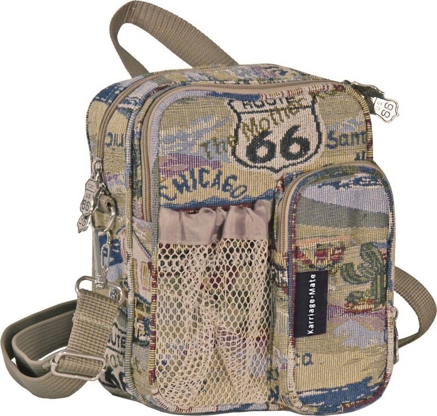 Женская дорожная сумка Tapestry разноцветного цвета Route 66, мультиколор
Женская дорожная сумка Tapestry разноцветного цвета Route 66, мультиколор
