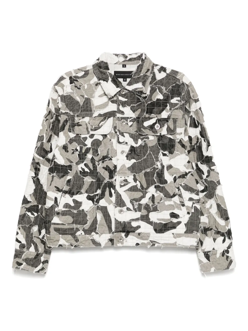 Куртка с камуфляжным принтом Who Decides War, серый
Куртка с камуфляжным принтом Who Decides War, серый