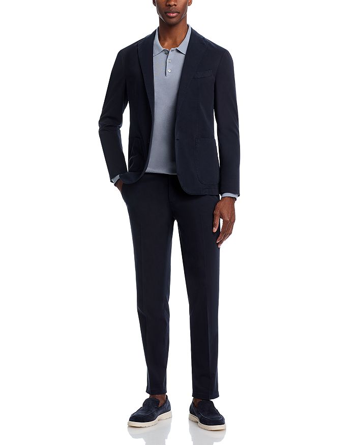 Костюм облегающего кроя из окрашенного в готовом виде хлопкового твила Boglioli, синий
Костюм облегающего кроя из окрашенного в готовом виде хлопкового твила Boglioli, синий