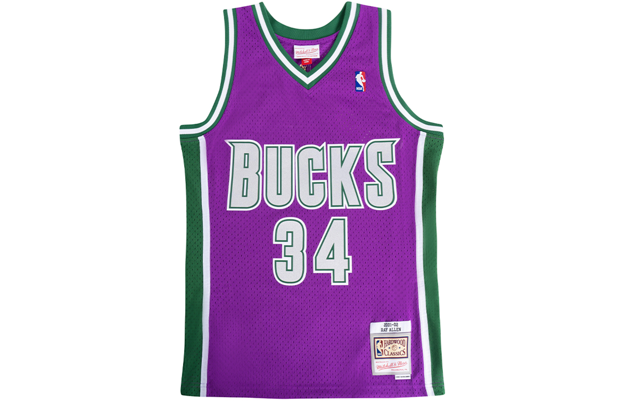 Майка Mitchell & Ness Ray Allen Nba Milwaukee Bucks 2011 Swingman Mitchell Ness, темно-фиолетовый
Майка Mitchell & Ness Ray Allen Nba Milwaukee Bucks 2011 Swingman Mitchell Ness, темно-фиолетовый