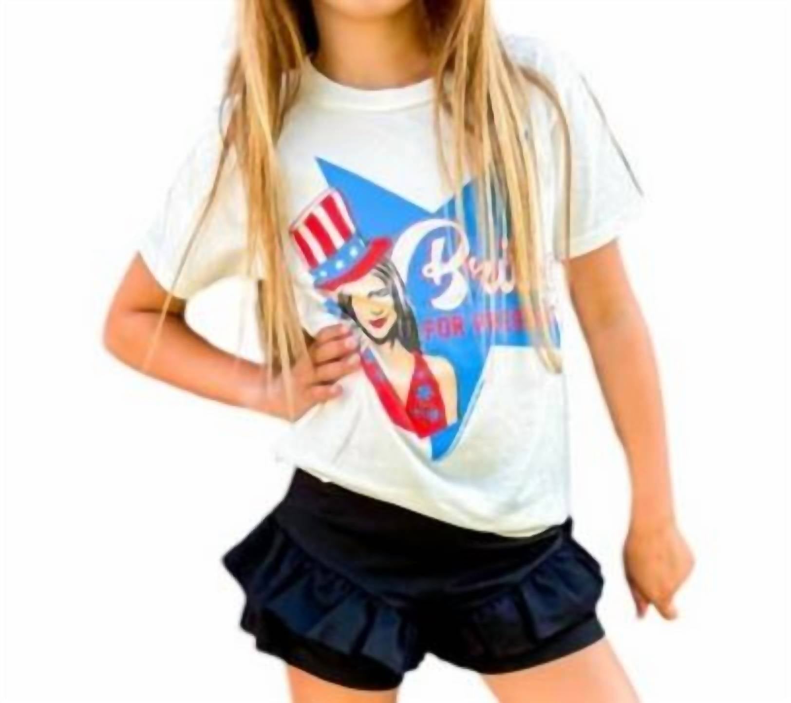 Футболка Britney For President в белом цвете ROWDY SPROUT
Футболка Britney For President в белом цвете ROWDY SPROUT