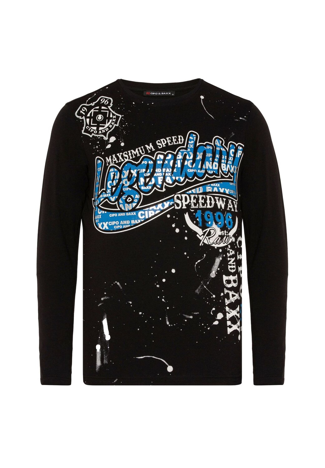 Рубашка с длинными рукавами и крупным принтом спереди CIPO & BAXX, черный
Рубашка с длинными рукавами и крупным принтом спереди CIPO & BAXX, черный