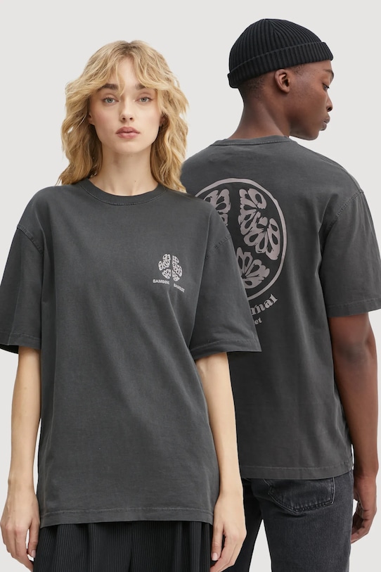 Хлопковая футболка SAJOURNAL Samsoe Samsoe, серый
Хлопковая футболка SAJOURNAL Samsoe Samsoe, серый