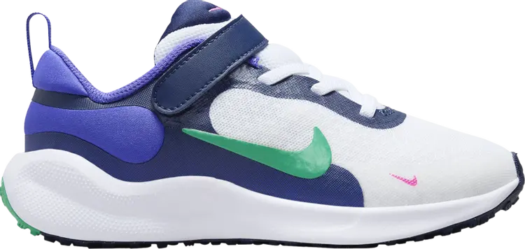 Кроссовки Revolution 7 PS 'Midnight Navy Stadium Green', белый
Кроссовки Revolution 7 PS 'Midnight Navy Stadium Green', белый