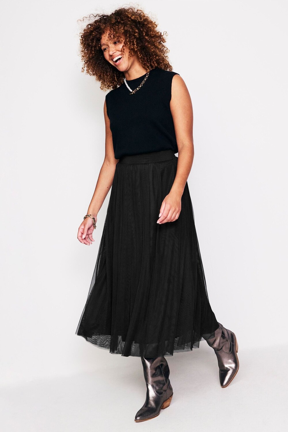 Юбка миди из тюля Isabella Boden, черный
Юбка миди из тюля Isabella Boden, черный