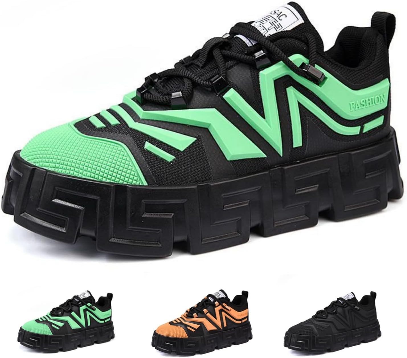 Мужские кроссовки на платформе 1.96, модные массивные, дышащие, комфортные, уличный стиль, повседневная обувь для ходьбы Macefil, зеленый
Мужские кроссовки на платформе 1.96, модные массивные, дышащие, комфортные, уличный стиль, повседневная обувь для ходьбы Macefil, зеленый